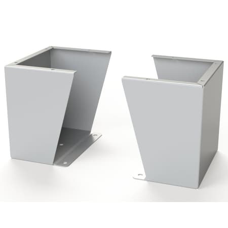 Saginaw Control & Engineering Floor Stand Kit, 12 in. H x 12 in. W x 9.12 in. L, Carbon Steel, 1 PR SCE-FK1212